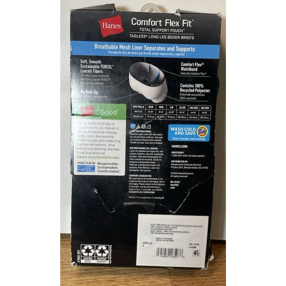 3 Pack Hanes Comfort Flex-Fit Men’s Size Small (28-30